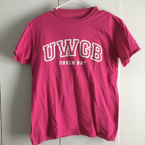 Pink UW Green Bay T-Shirt - Picture 1 of 3